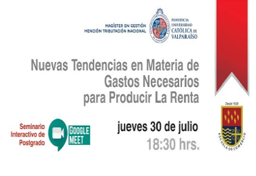 Seminario “Nuevas Tendencias en Materia de Gastos Necesarios para Producir la Renta”