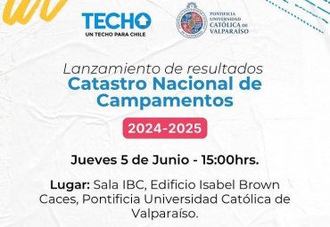 Invitan a lanzamiento del Catastro Nacional de Campamentos 2024-2025