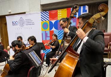 GALERÍA: Orquesta de Cámara PUCV inaugura exposición "Gabriela Mistral Vuelve a Italia"