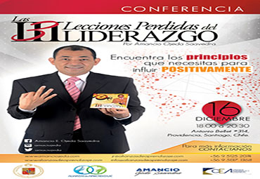 Conferencia: "Las 3 lecciones perdidas del liderazgo"