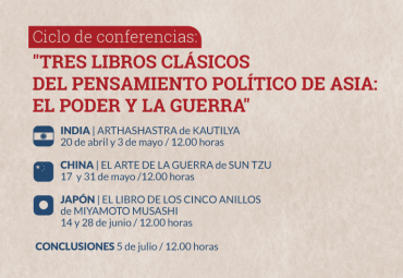 [CONCLUSIONES] Ciclo de Conferencias “Tres libros clásicos del pensamiento político de Asia: El poder y la guerra”.