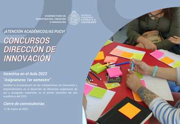 Concursos de Innovación - INCENTIVA DEL AULA 2023 " 1er Sem"