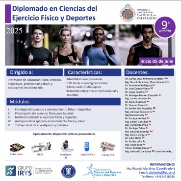 Diplomado en Ciencias del Ejercicio Físico y Deporte