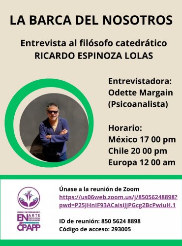 Entrevista con Ricardo Espinoza Lolas: "La Barca del Nosotros"