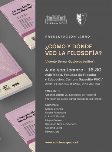 Lanzamiento libro "¿Cómo y dónde veo la filosofía?" editado por Vicente Bernal Ex-alumno