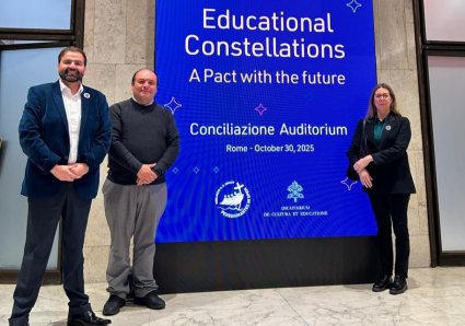 Facultad Eclesiástica de Teología PUCV participa en el Jubileo del Mundo Educativo en Roma